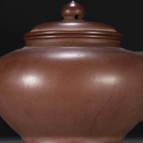 日本松町古美顧景舟款 紫砂茶壺