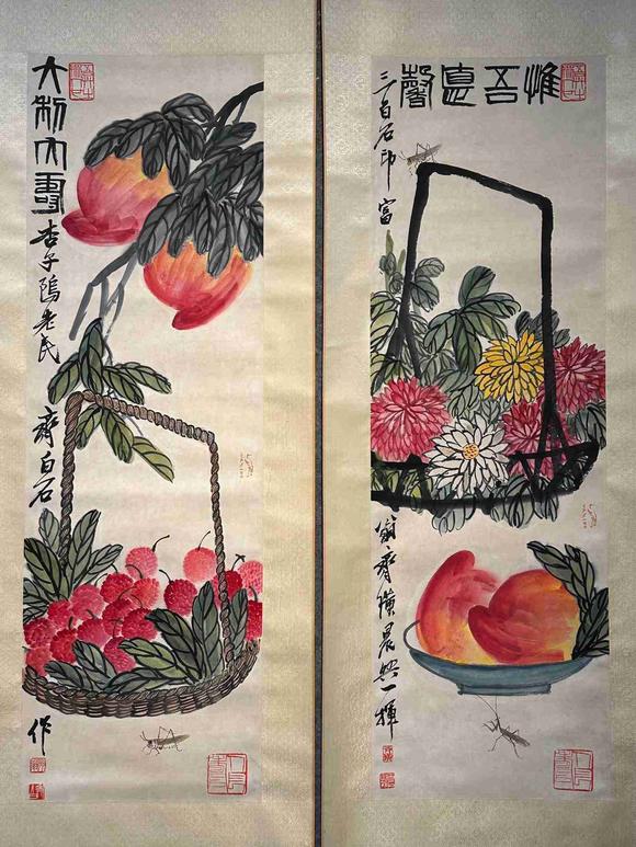 日本松町古美齊白石 福壽齊長(zhǎng)