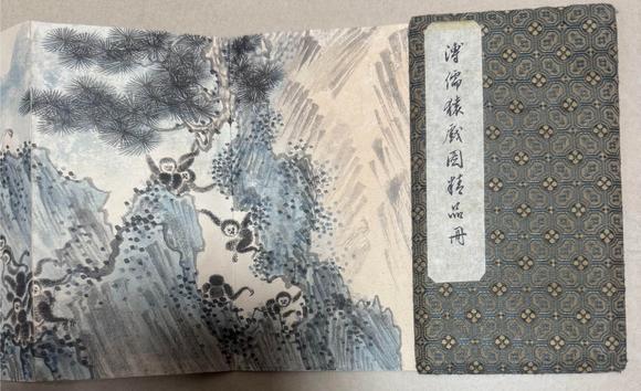 日本松町古美溥儒 猿戲圖畫冊