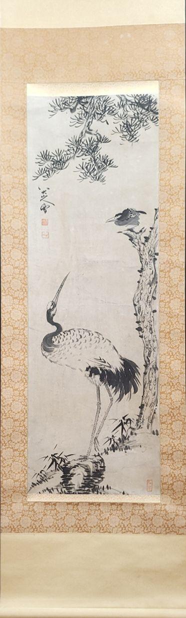 日本松町古美八大山人 松鶴延年