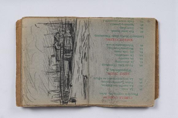 Coronari Auctions BVEugeen Van Mieghem (1875-1930): A sketchbook with scenes of daily life in Antwerp, charcoal and pastel, dated 22 and 23 August 1901