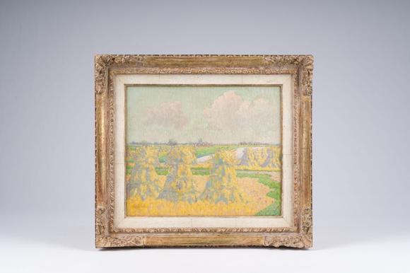 Coronari Auctions BVEmile Claus (1849-1924): Haystacks in a summer landscape, oil on panel