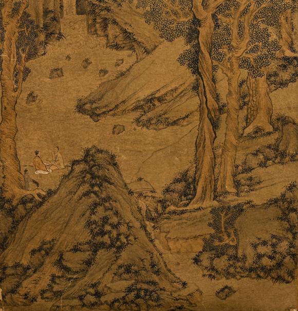 JUBAO HALL AUCTION HOUSE INCVertical Scroll Landscape by Wen Zhengming