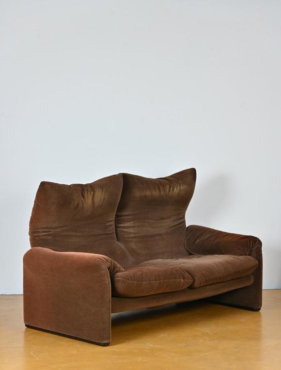 Loeckx AuctioneersVico Magistretti for Cassina: sofa and two armchai…