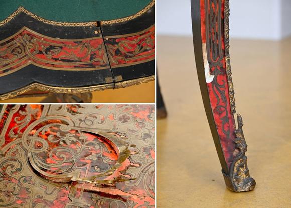 Loeckx AuctioneersGaming table with Boulle work, Napoleon III (*)…