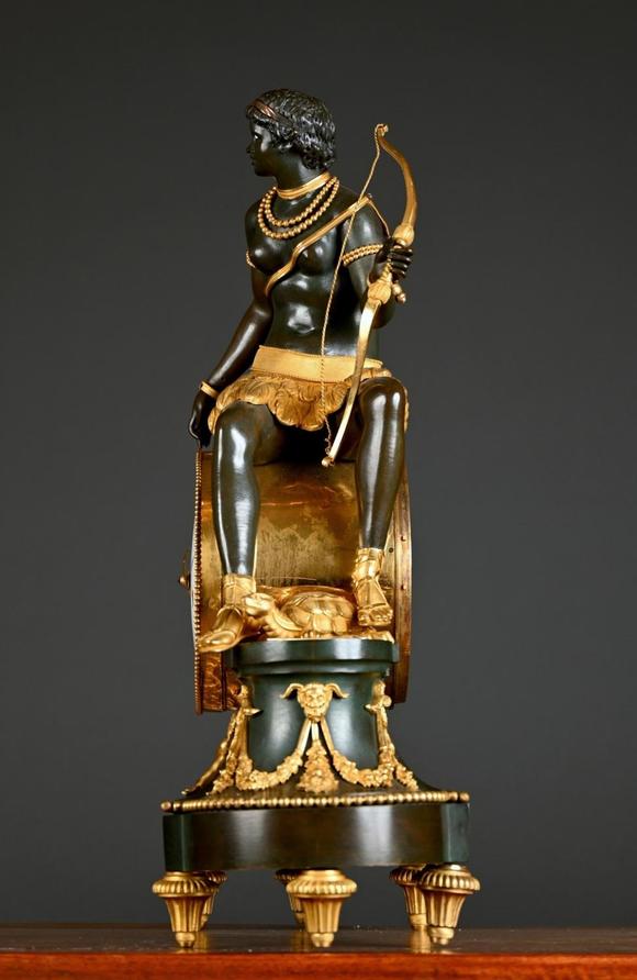 Loeckx AuctioneersA fine gilt bronze \'Pendule à l\'Africaine\' by Piol…