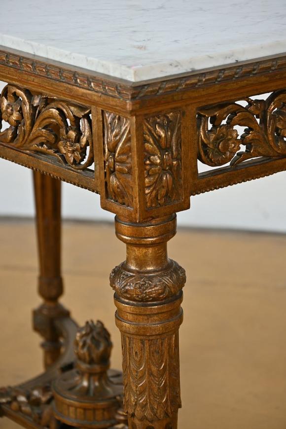Loeckx AuctioneersLouis XVI style console table with marble top…