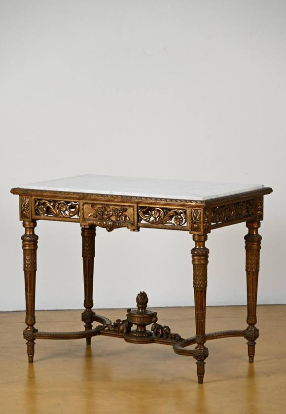 Loeckx AuctioneersLouis XVI style console table with marble top…