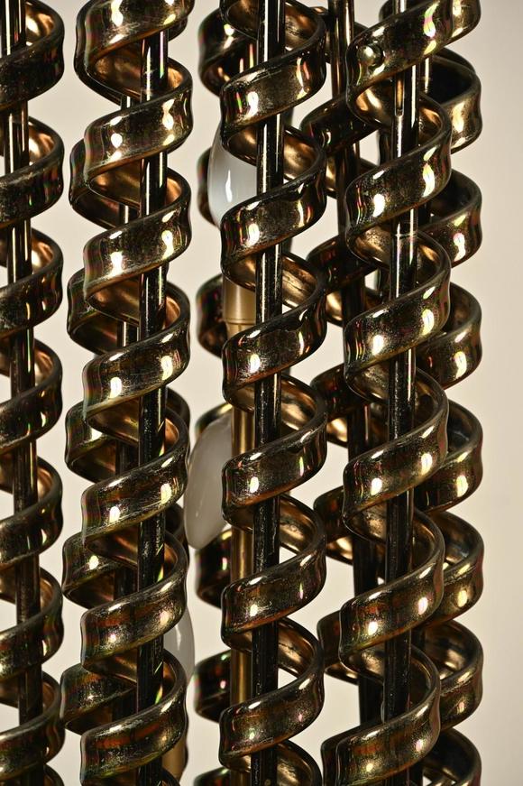 Loeckx AuctioneersItalian sculptural spiral Zero Quattro floor lamp …