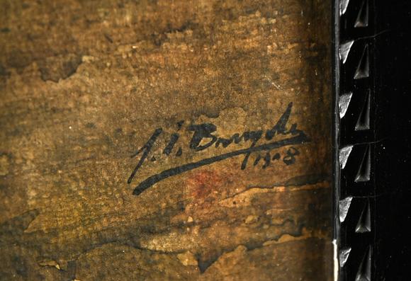 Loeckx AuctioneersJules De Bruycker (1908): drawing watercolor / gou…