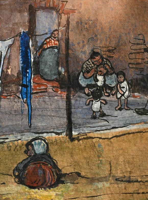 Loeckx AuctioneersJules De Bruycker (1908): drawing watercolor / gou…