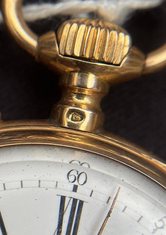 Loeckx AuctioneersGold pocket watch with white dial…
