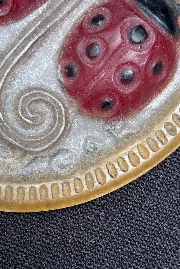 Loeckx AuctioneersArgy Rousseau: pendant ‘ladybugs’ in pate de verre…