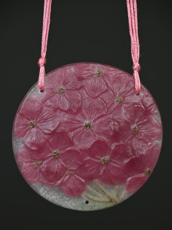 Loeckx AuctioneersArgy Rousseau: ‘flowers’ pendant in pate de verre…