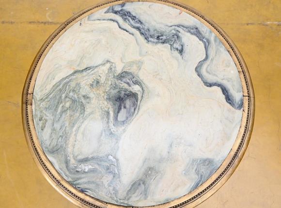 Loeckx AuctioneersGilded Louis XVI style salon with two-seater, two …