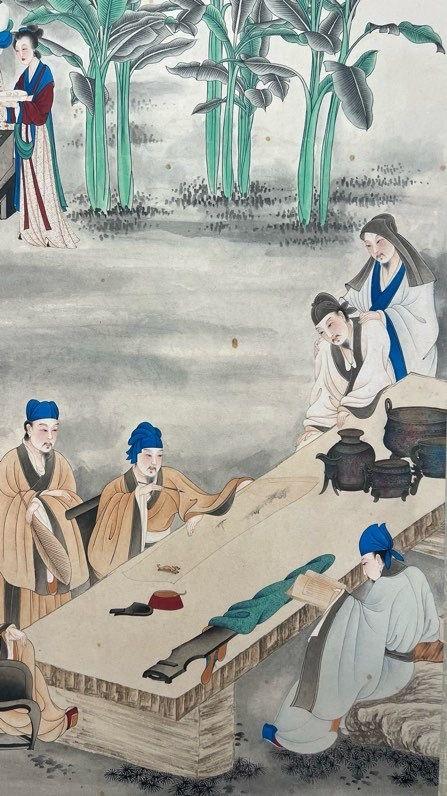 日本松町古美張大千 人物圖