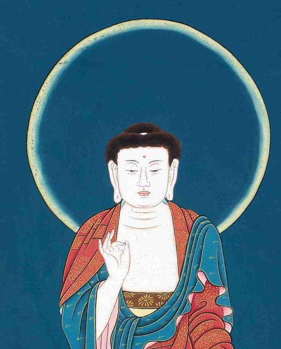日本松町古美張大千 釋迦摩尼像 附出版