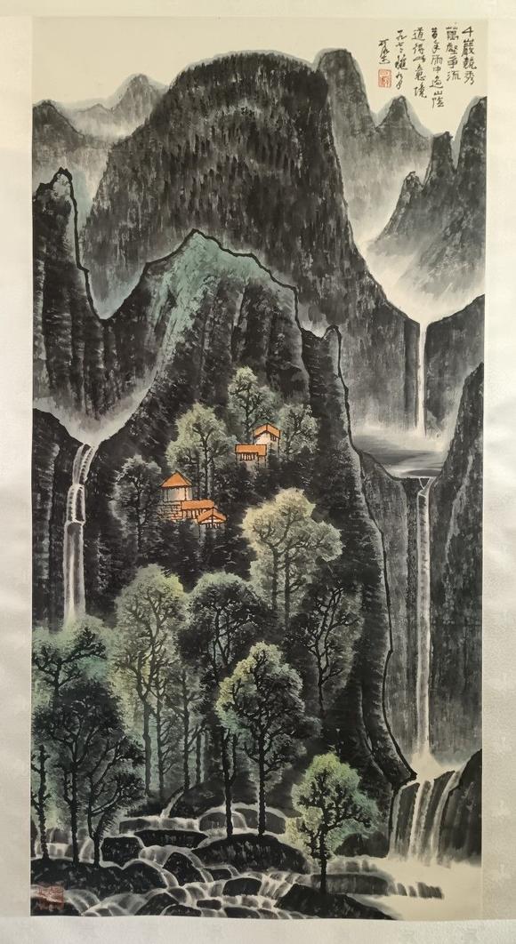 日本松町古美李可染 漓江山水
