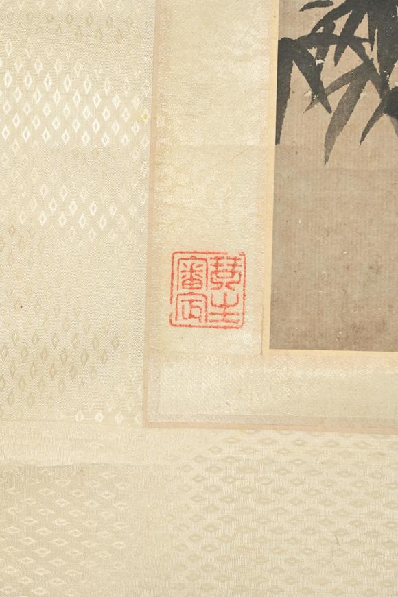 三杉美術(shù)弘仁畫湯燕生題（明） 古柯寒篠