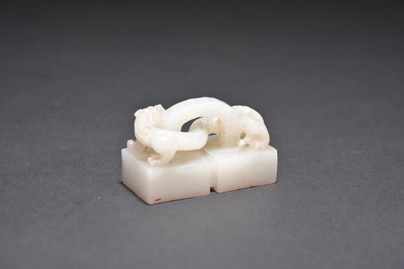 三杉美術(shù)清代白玉印章