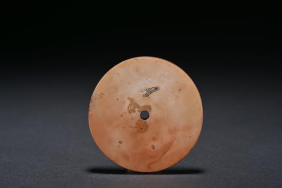 三杉美術(shù)清 白玉蟬及瑪瑙璧二件