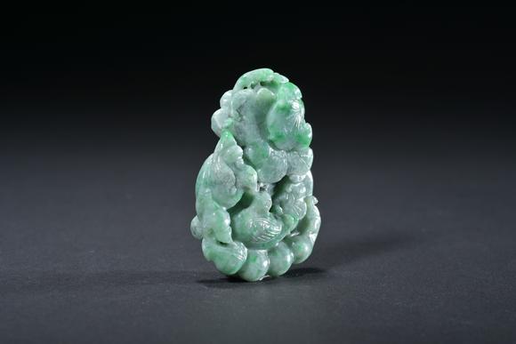三杉美術(shù)清 翡翠鴛鴦佩