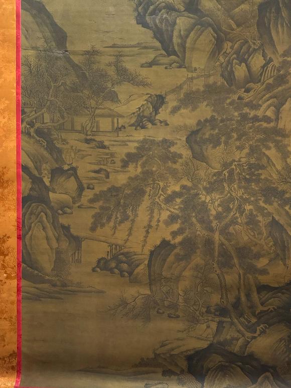 日本松町古美唐寅 溪山訪友圖