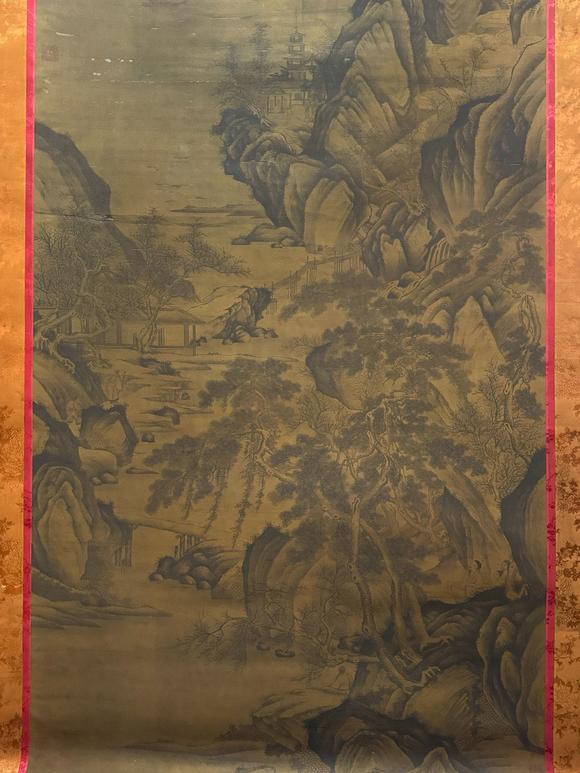 日本松町古美唐寅 溪山訪友圖