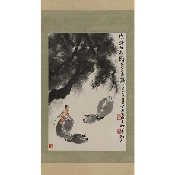 東京飛鳥(niǎo)李可染 牧牛圖