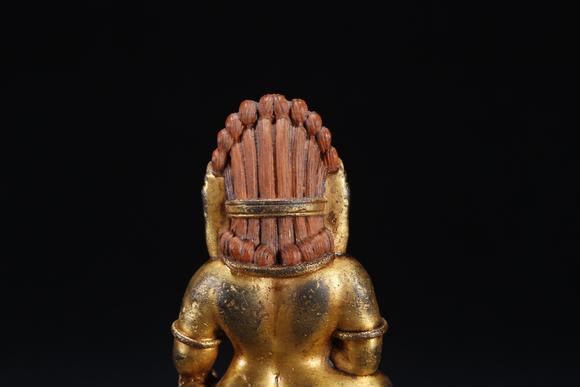 千葉大和銅鎏金財(cái)神造像