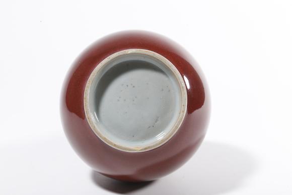 千葉大和紅釉賞瓶