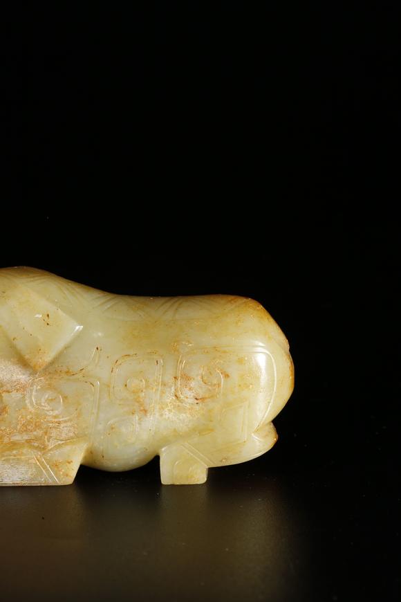 千葉大和和田玉雕獸形擺件
