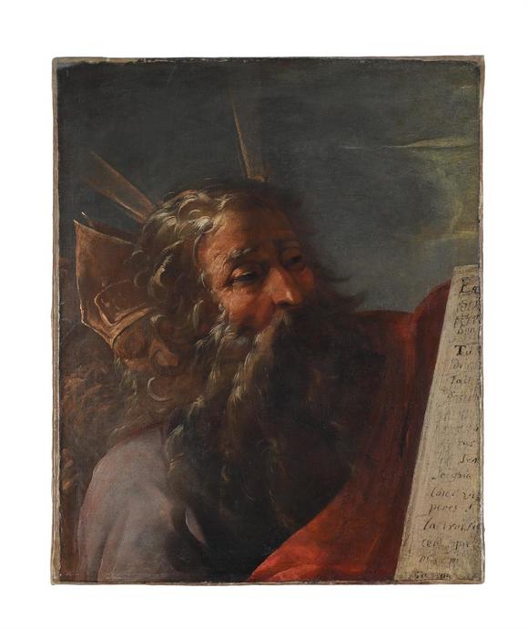 DreweattsCIRCLE OF CHARLES LE BRUN (FRENCH 1619-1690), MOSES WITH THE TEN COMMANDMENTS