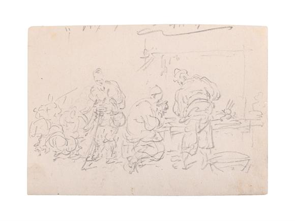 DreweattsGEORGE CHINNERY (BRITISH 1774-1852), STUDY OF CHINESE FIGURES IN A MARKET