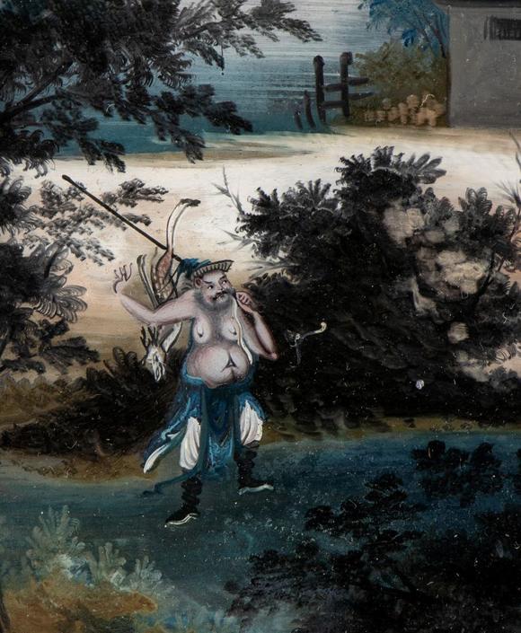 Bertolami Fine ArtPainting on reversed glass. China