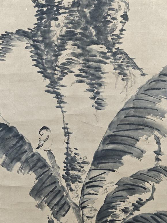 京都粵盛美術(shù)八大山人/芭蕉雙禽