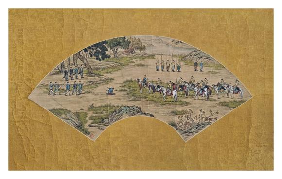 京都粵盛美術(shù)郎世寧/狩獵圖