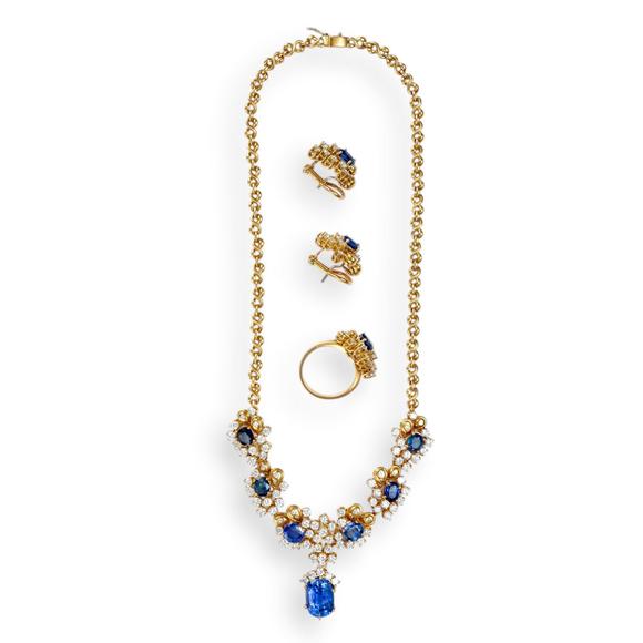 WettmannSaphir-Diamant-Schmuckset