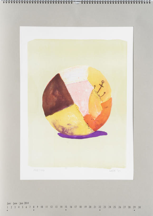 Auktionshaus StahlA graphic calender with 12 original art prints.