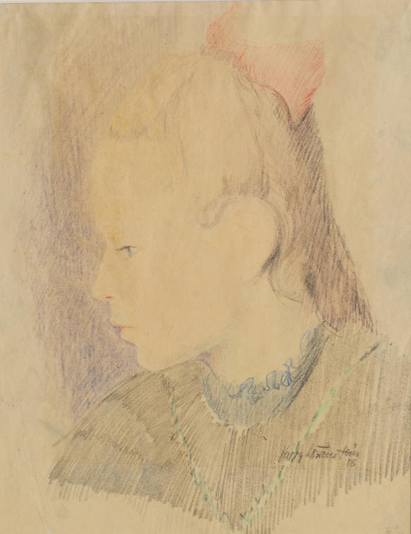 Auktionshaus StahlHarry Reuss-L?wenstein (Fulda 1880 - Hamburg 1966). Portrait of a Girl.