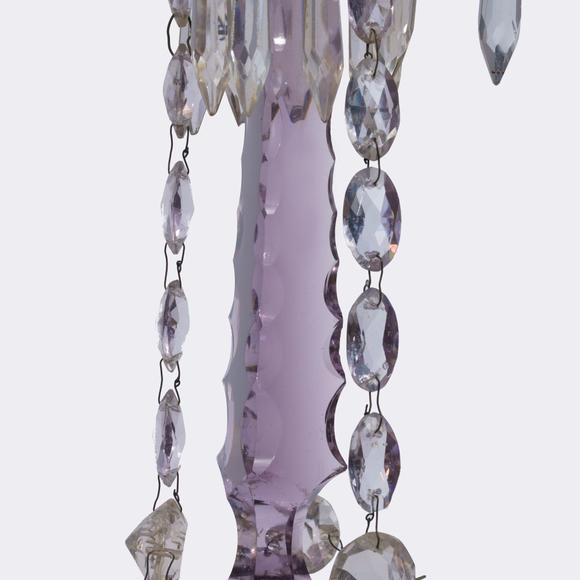 Auktionshaus StahlA Pair Ormolu Empire Girandols with griffin heads and crystal glass.