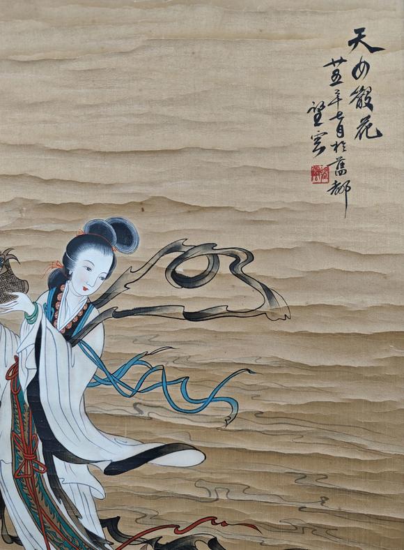 山東常藏天女散花