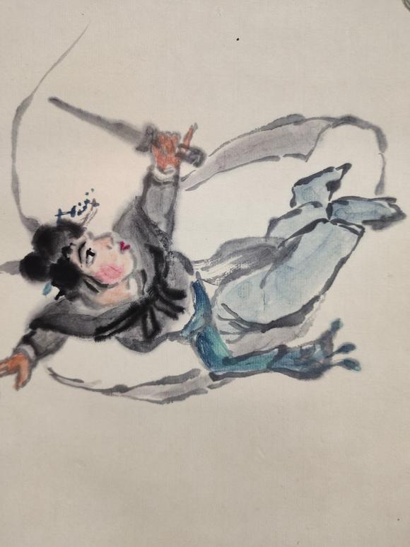 日本松町古美關(guān)良 三打白骨精圖