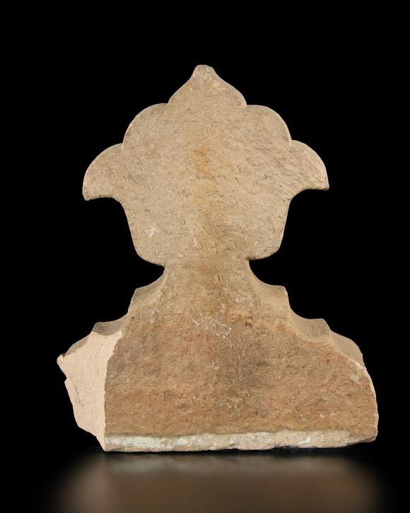 RoseberysA sandstone calligraphic trefoil inscribed with the name of God,?
Mughal India, Agra, circa 1565?

Trefoil shaped,

34cm. high

For a larger