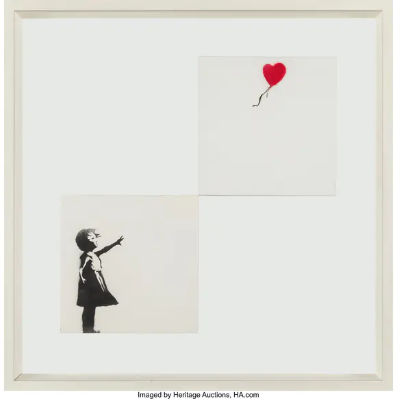 Heritage AuctionsBanksy (b. 1974) Girl with Balloon (diptych), 20