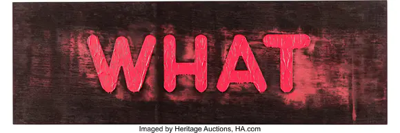 Heritage AuctionsMel Bochner (1940-2025) I Forget What I Forgot (