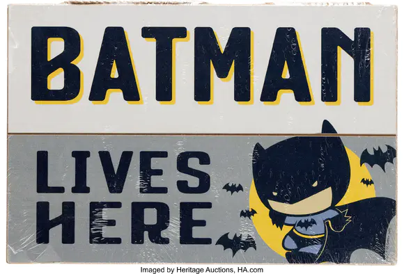 Heritage AuctionsGroup of (6) Batman Memorabilia and Decor, Perso