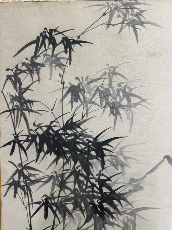 日本松町古美鄭板橋 竹石圖