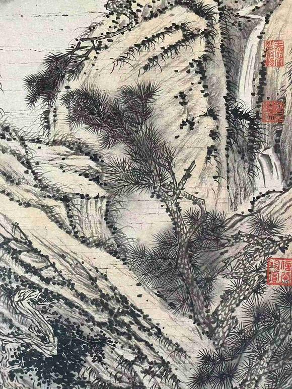 日本松町古美石濤 山水