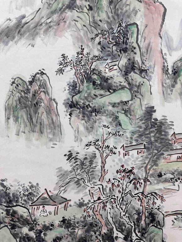 日本松町古美黃賓虹 青山綠水